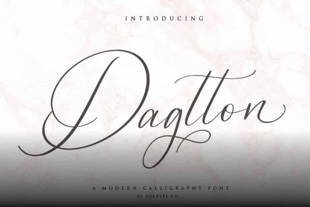 Dagtton - Wedding Calligraphy Font