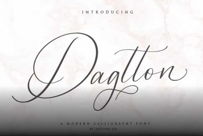 Dagtton - Wedding Calligraphy Font