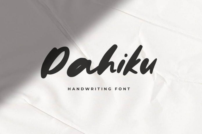 Dahiku - Handwriting Font