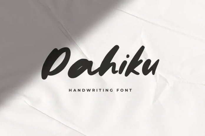 Dahiku - Handwriting Font