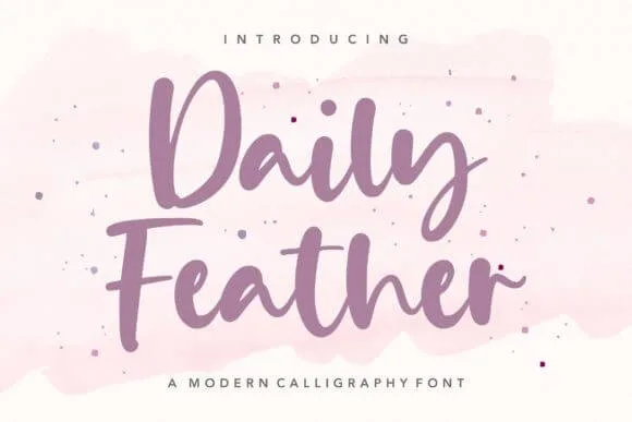 Daily Feather Script Font