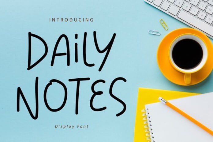 Daily Notes Font