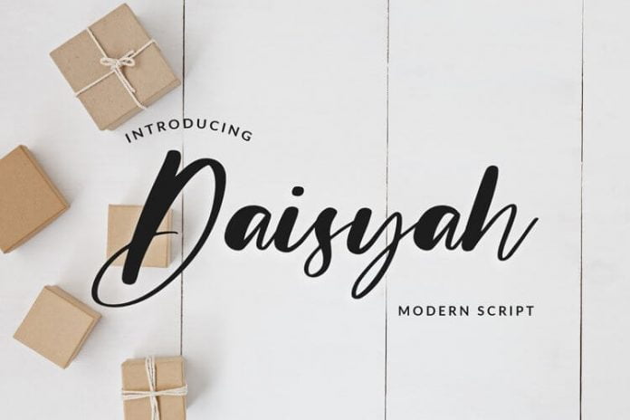 Daisyah Modern Script Font