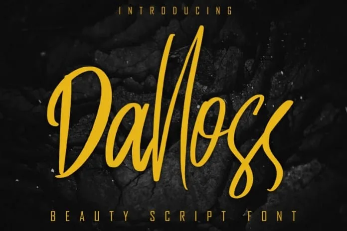 Dalloss Beauty Script Font