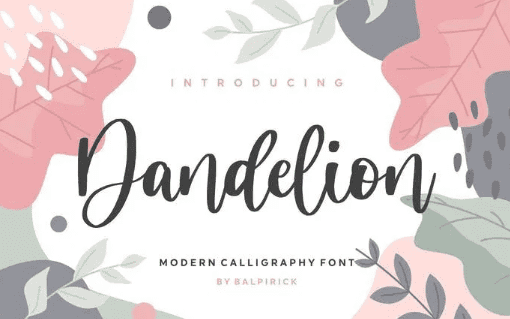 Dandelion YH - Modern Script Font