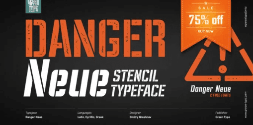 Danger Neue Font Family