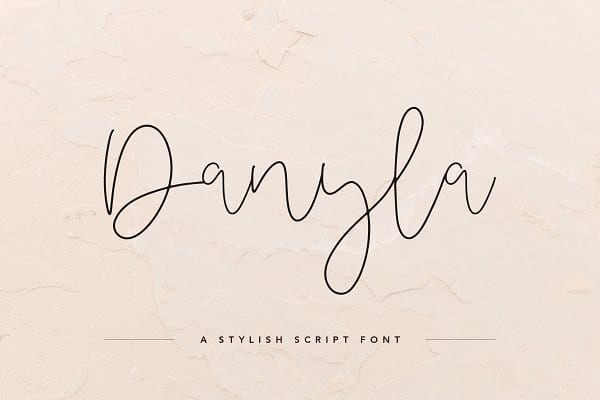 Danyla Stylish Signature Font