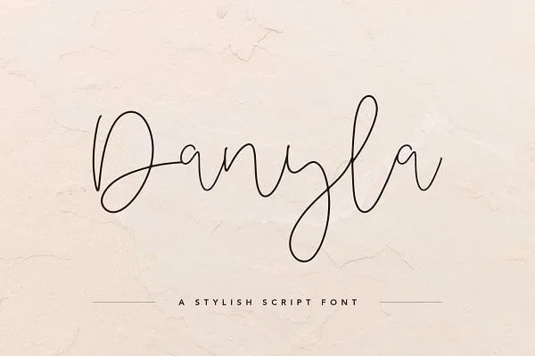Danyla Stylish Signature Font