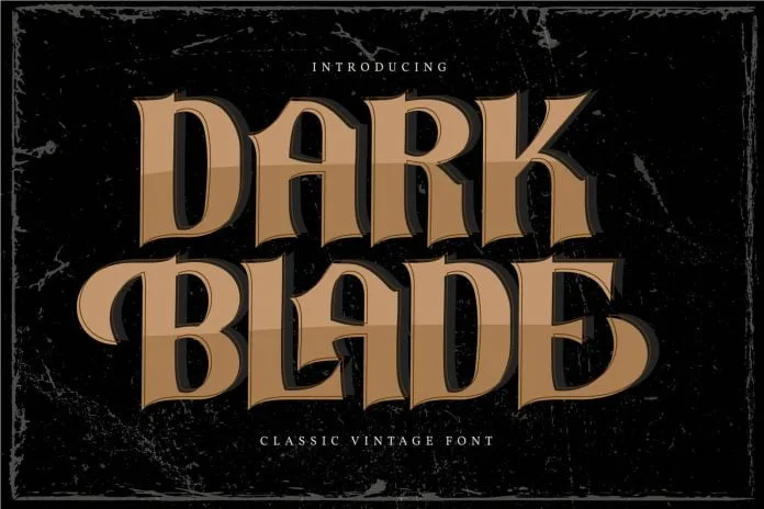 Dark Blade Font