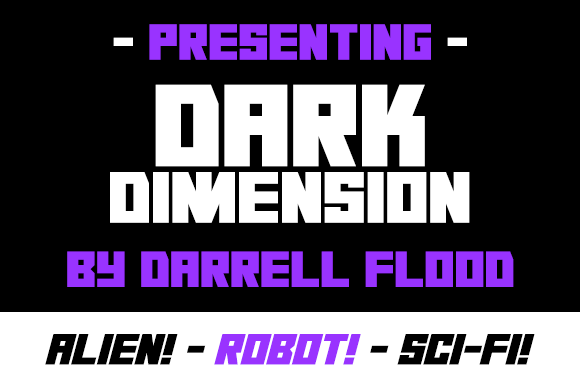 Dark Dimension Font