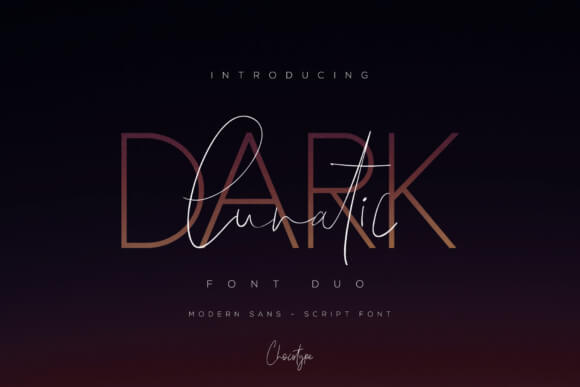 Dark Lunatic Duo Font