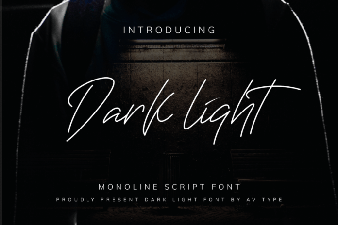 Darklight Script Font​​​​​​​