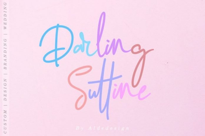 Darling Suttine Signature Font