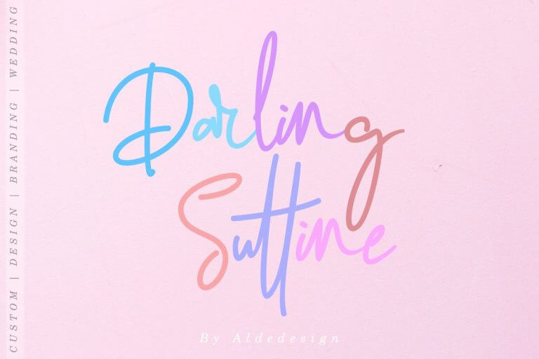 Darling Suttine Signature Font
