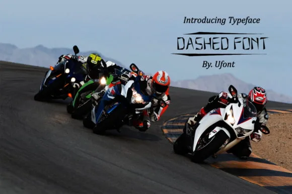 Dashed Font
