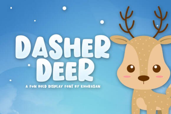 Dasher Deer Font