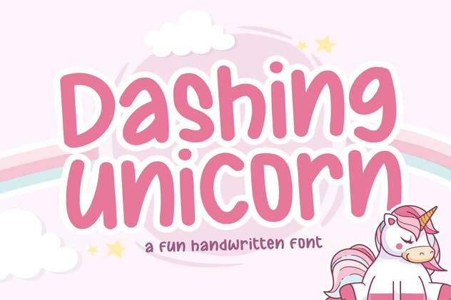 Dashing Unicorn YH - Modern Display Font