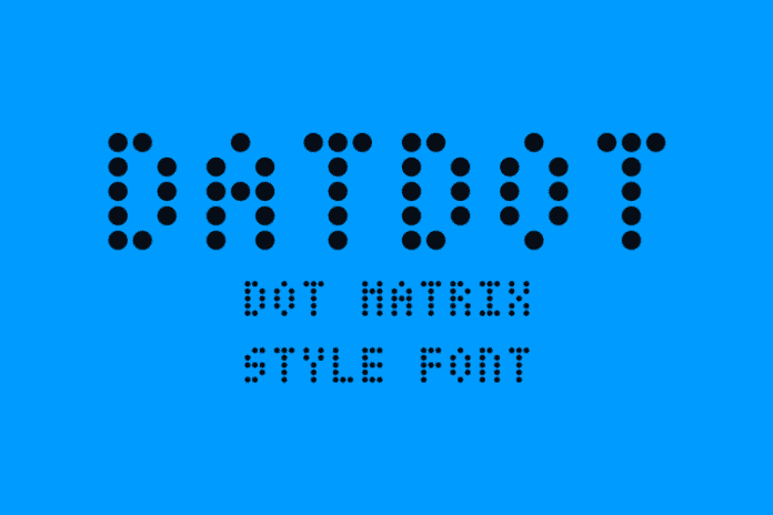 DatDot Cyrillic Font