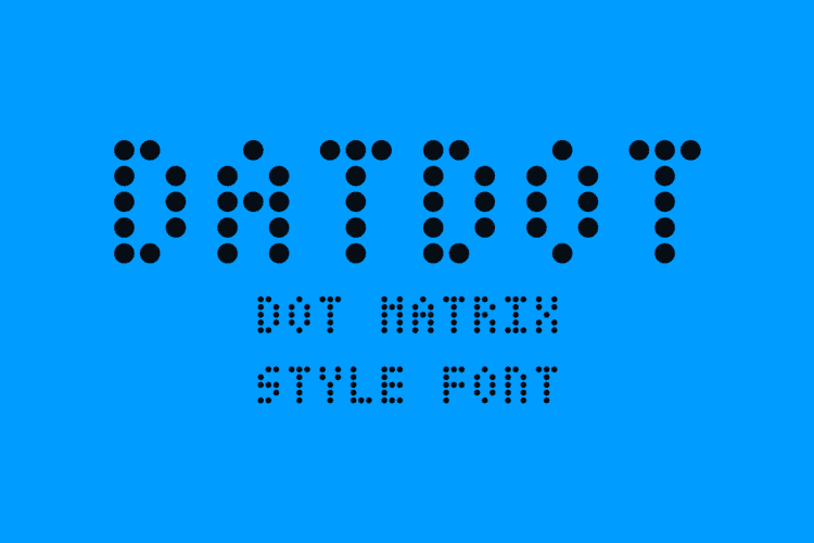 DatDot Cyrillic Font