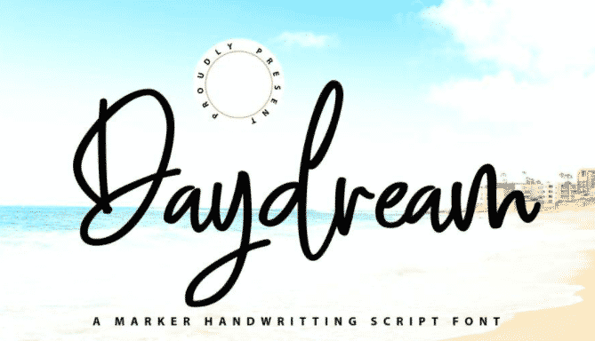 Daydreams Marker Handwriting Script Font