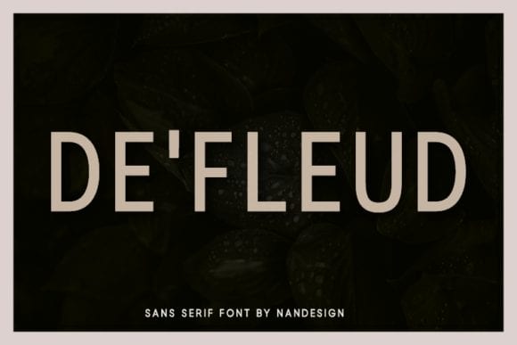 De'Fleud Font