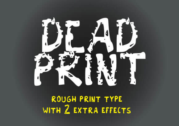 Dead Print Font