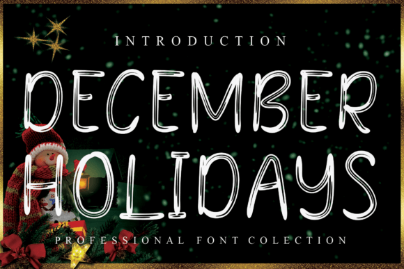 December Holidays Font
