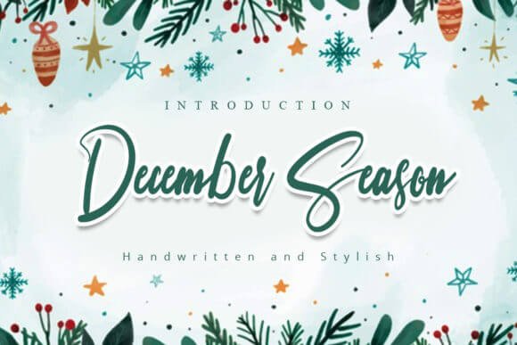 December Season Font