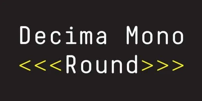 Decima Mono Round Font Decima Mono Round Font