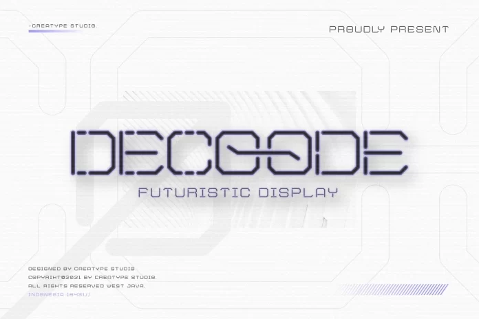 Decoode Futuristic Business Font