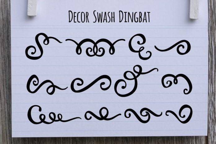 Decor Swash Dingbat Font