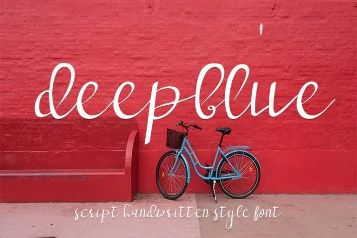 Deep Blue Script Handwritten Font