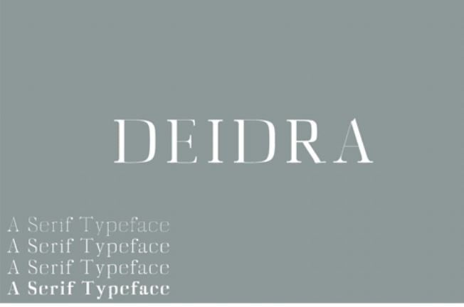 Deidra family Font