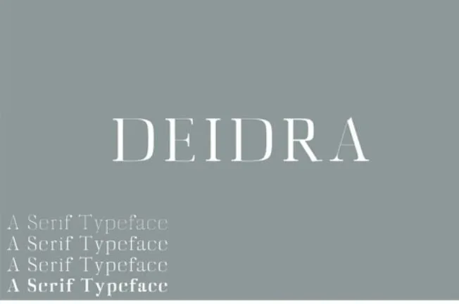 Deidra family Font
