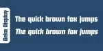 Deko Display Serial Font