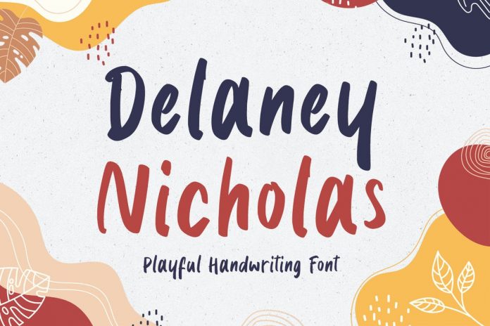 Delaney Nicholas - Playful Font