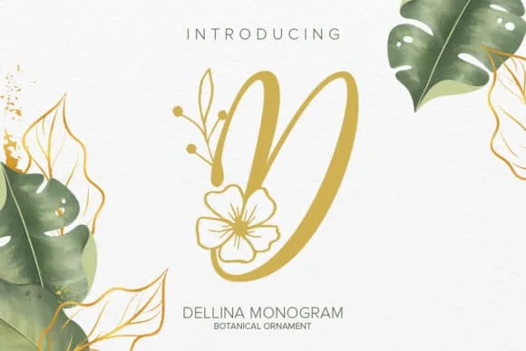 Dellina Monogram Font