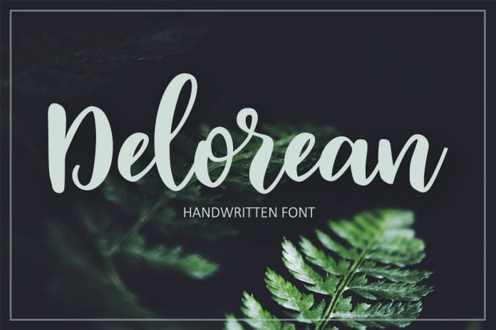 Delorean Script Font