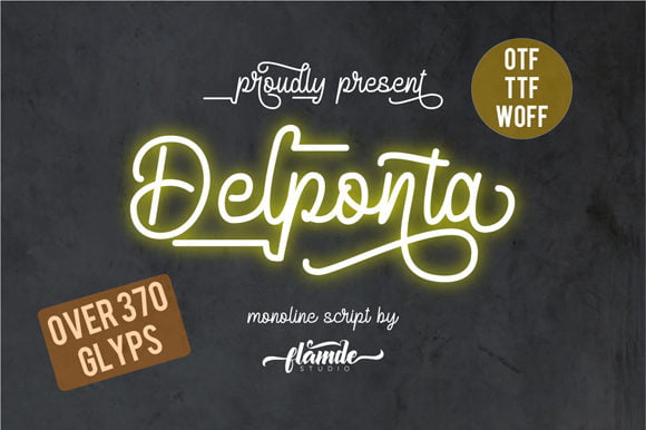 Delponta Script Font