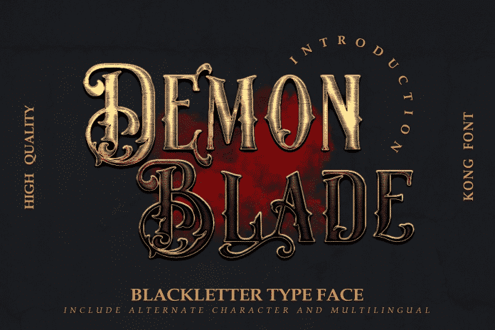 Demon Blade Font