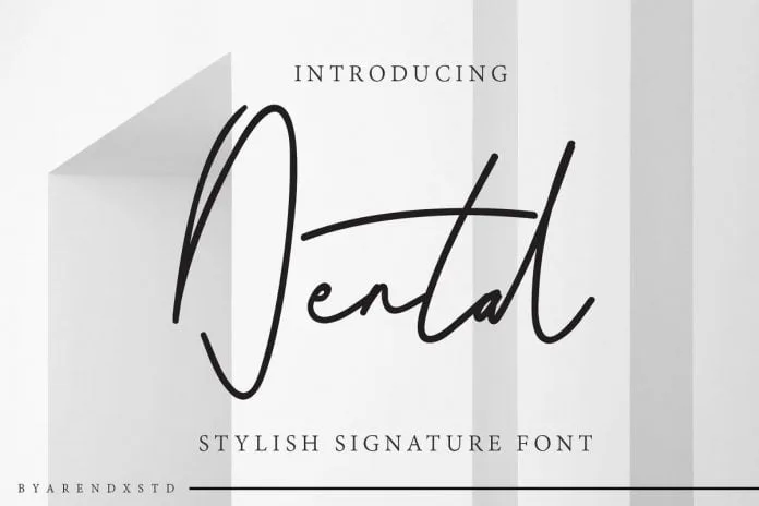 Dental Signature Font