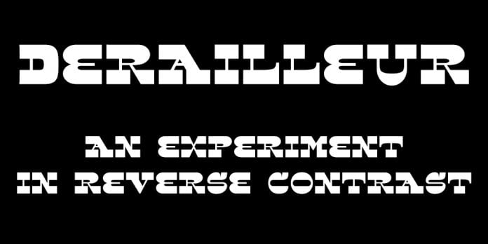 Derailleur font