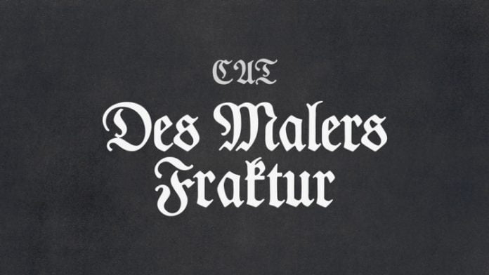 Des Malers Fraktur font