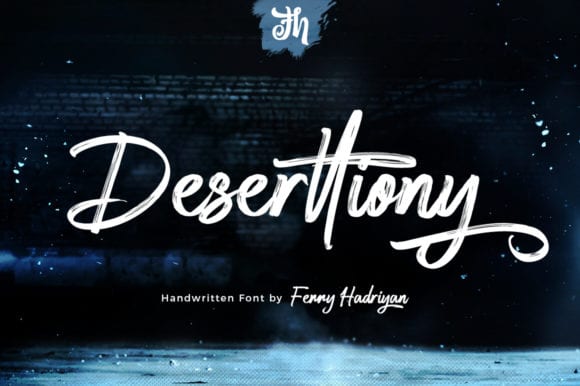Deserttiony - Handwritten Font