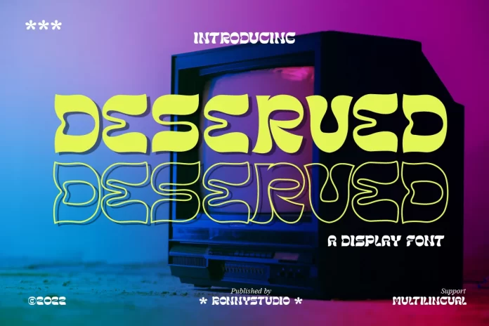 Deserved - A Display Font