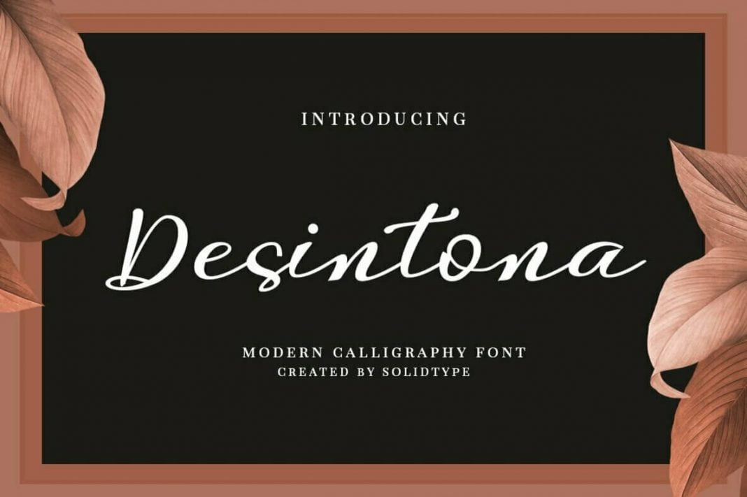 Desintona Script Font