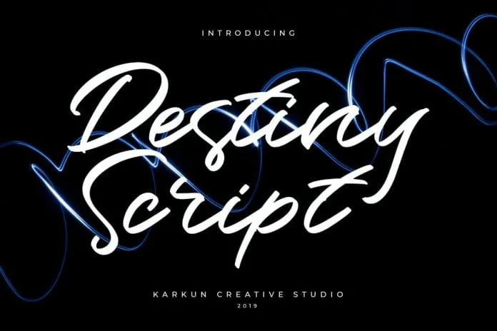 Destiny Script Font