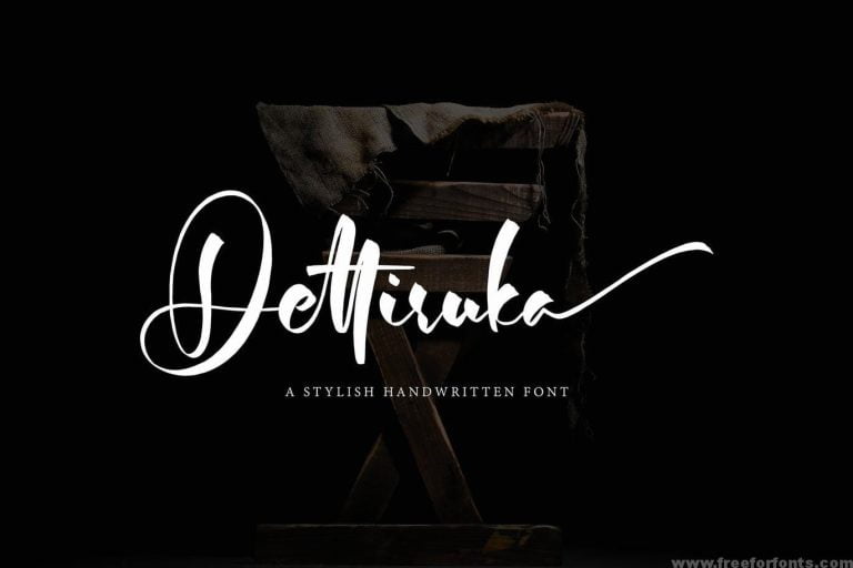 Dettiruka Font Free Download