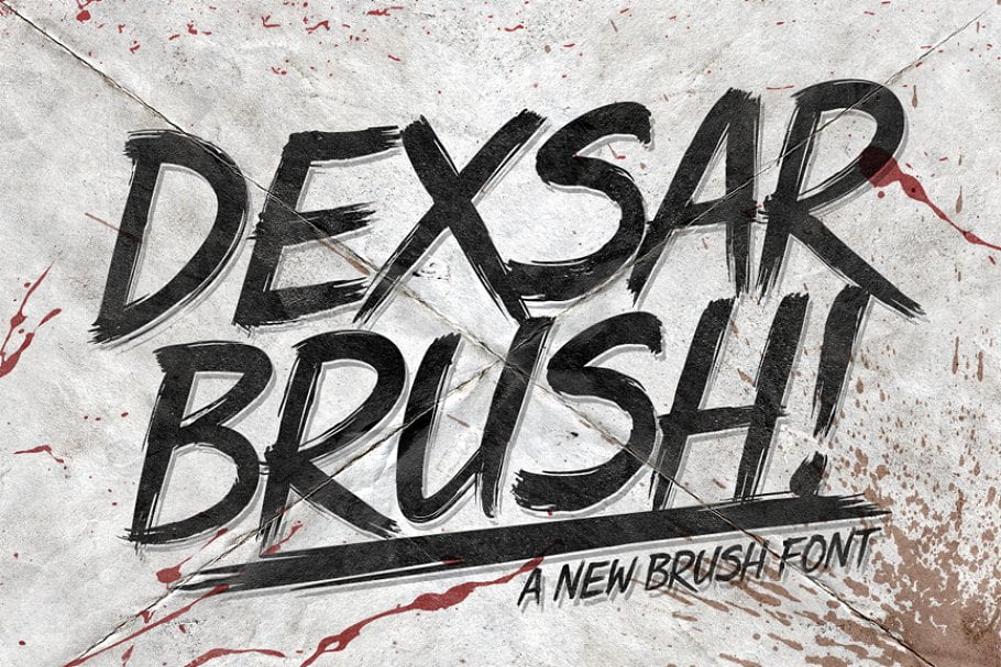 Dexsar Brush Font