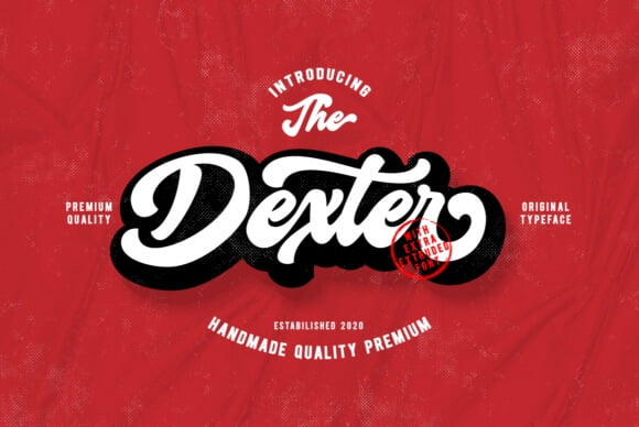 Dexter Script font